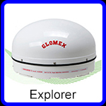 glomex explorer in motion satellite system button